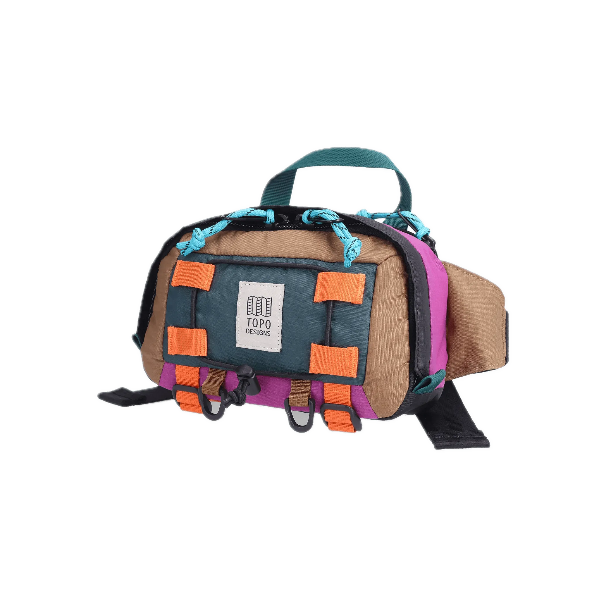 Riñonera Topo Designs Mountain Hip Pack Botanic Green Grape - ECRU