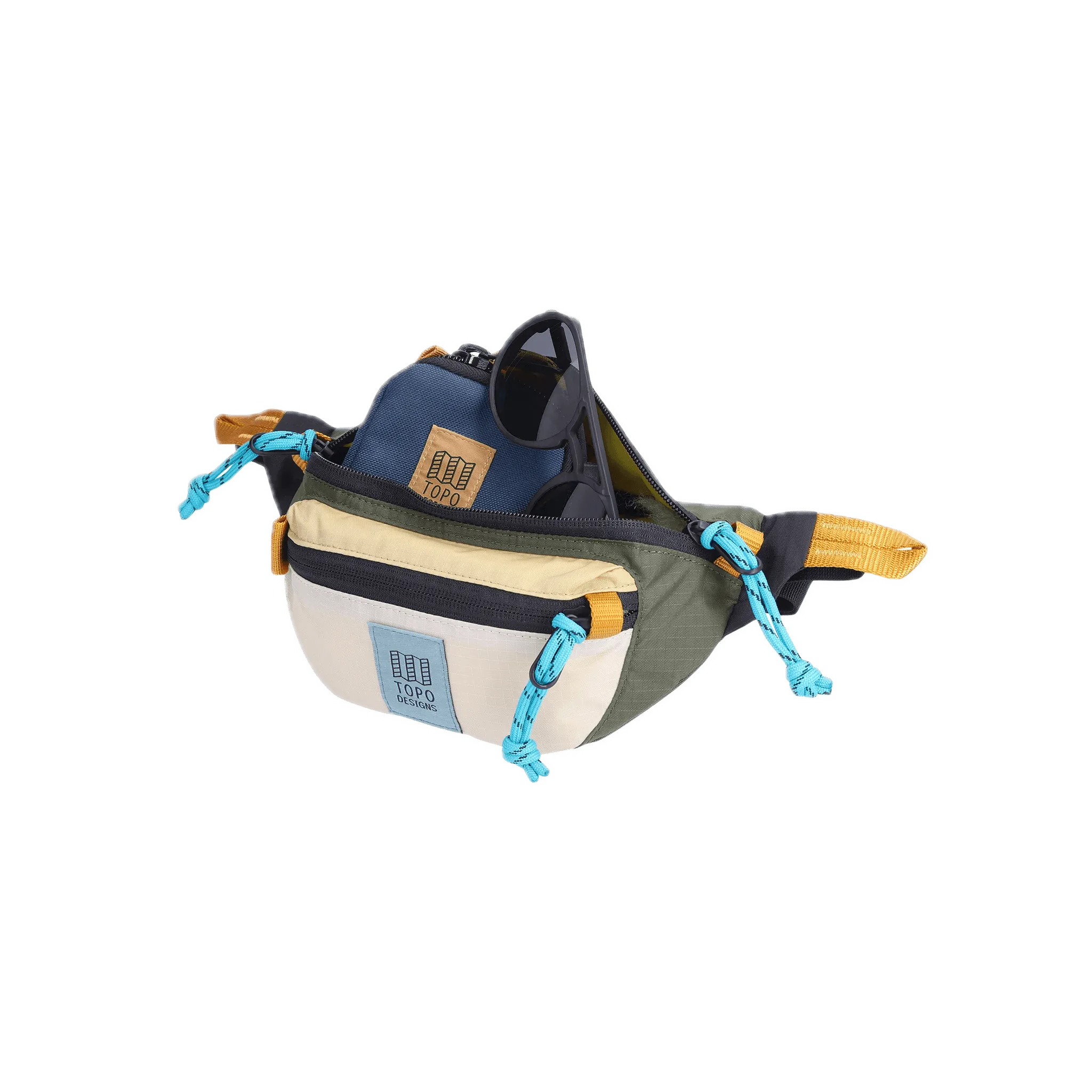 Riñonera Topo Designs Mountain Waist Bone White Olive - ECRU