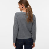 Jersey VERO MODA Wonderful Medium Grey Melange / Birch
