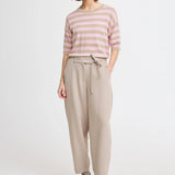 B.YOUNG Morla Rosé-Löffelbill-Pullover