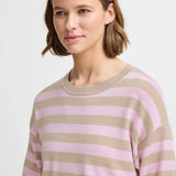 B.YOUNG Morla Rosé-Löffelbill-Pullover