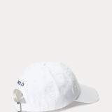 POLO RALPH LAUREN White Cap with Cotton Fabric Visor