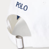 POLO RALPH LAUREN White Cap with Cotton Fabric Visor
