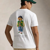 POLO RALPH LAUREN – Klassisches Jersey-T-Shirt mit Polo Bear in Weiß