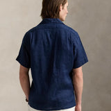 Camisa de Lino POLO RALPH LAUREN Classic Fit Azul Marino Newport