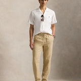 POLO RALPH LAUREN Leinenhemd Classic Fit Weiß Keramik