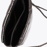 Bolso LOLA CASADEMUNT Bandolera Acolchada Tejido Metalizado