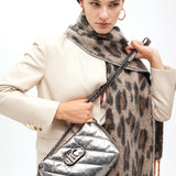 Bolso LOLA CASADEMUNT Bandolera Acolchada Tejido Metalizado