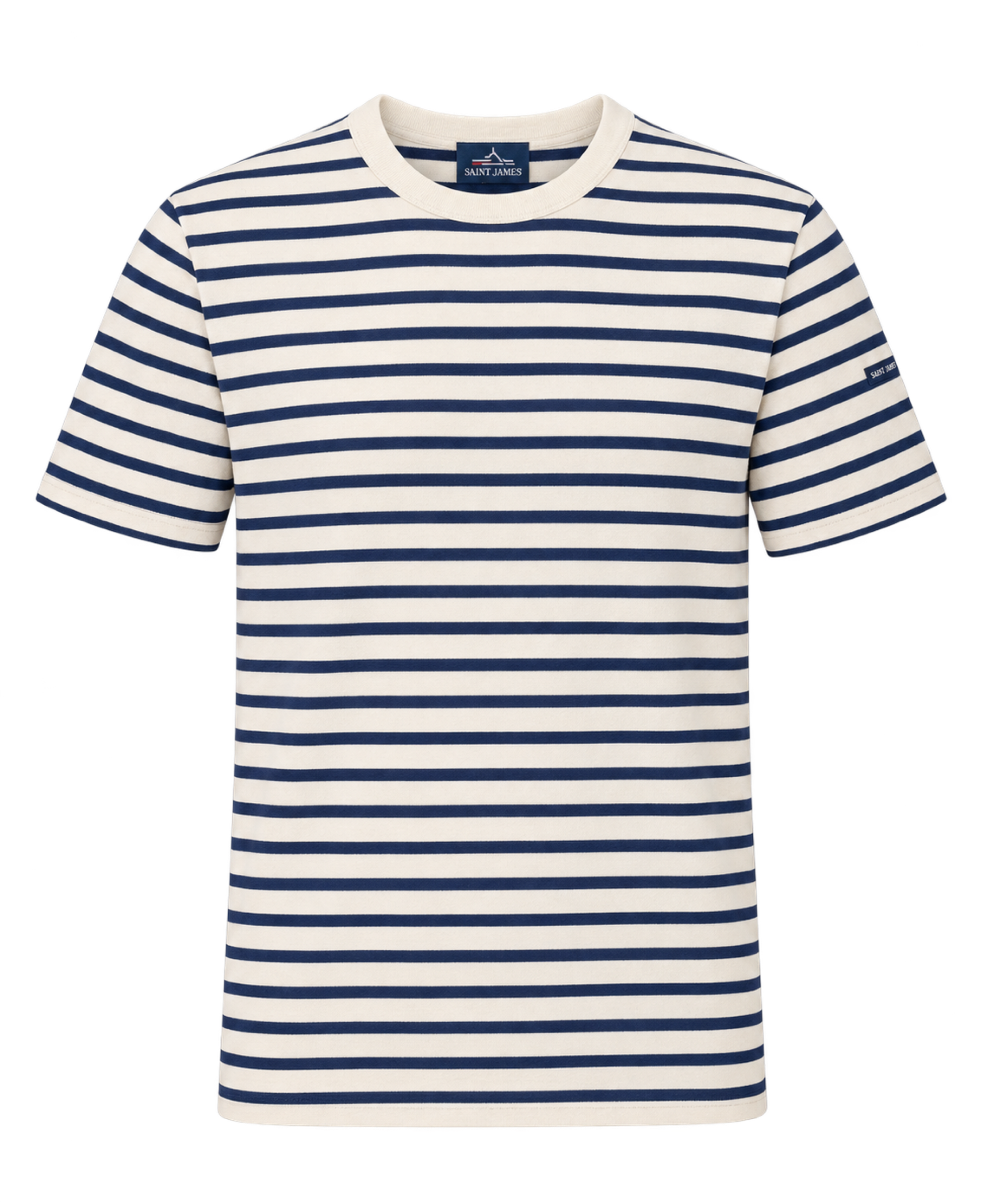 Camiseta SAINT JAMES Plouider II Ecru Marine