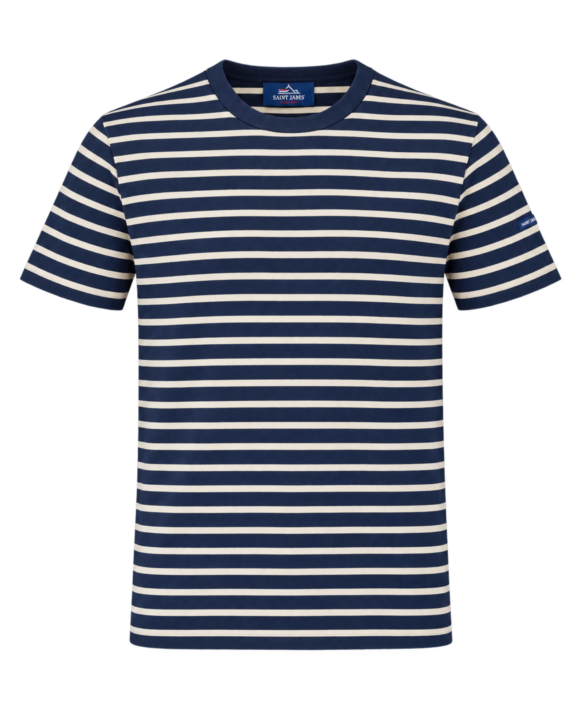 Camiseta SAINT JAMES Plouider II Marine Ecru