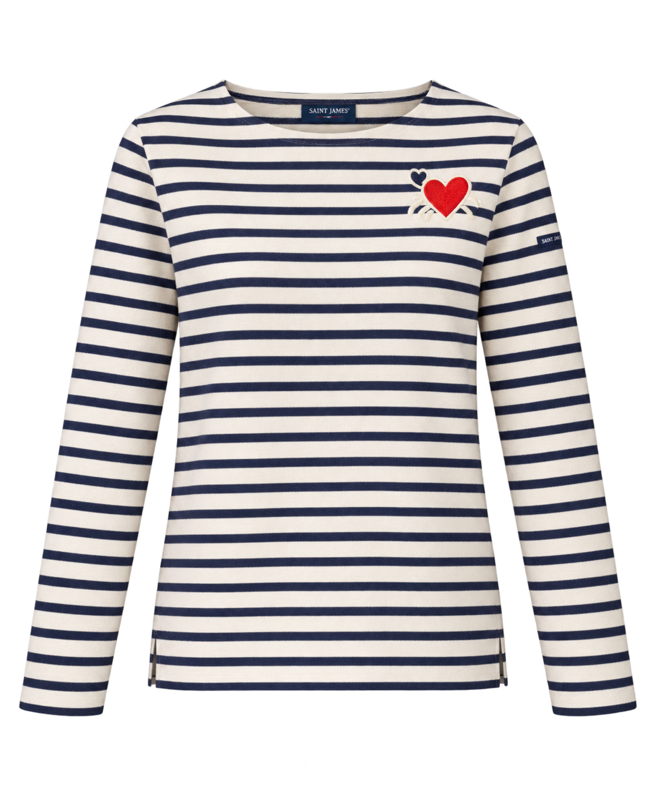 Camiseta SAINT JAMES Portune Ecru Marine