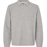 Polo SAMSØE SAMSØE Saisaks Half-Zip Grey Melange