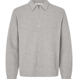 Polo SAMSØE SAMSØE Saisaks Half-Zip Grey Melange