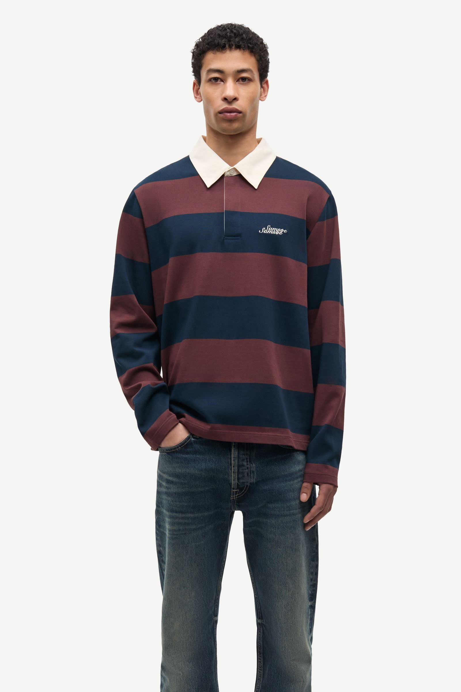 Polo Sakevin X 15512 SAMSØE SAMSØE en Bitter Chocolate St. · vista 1