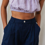 TWOTHIRDS Pants Sandhamn Blue Night