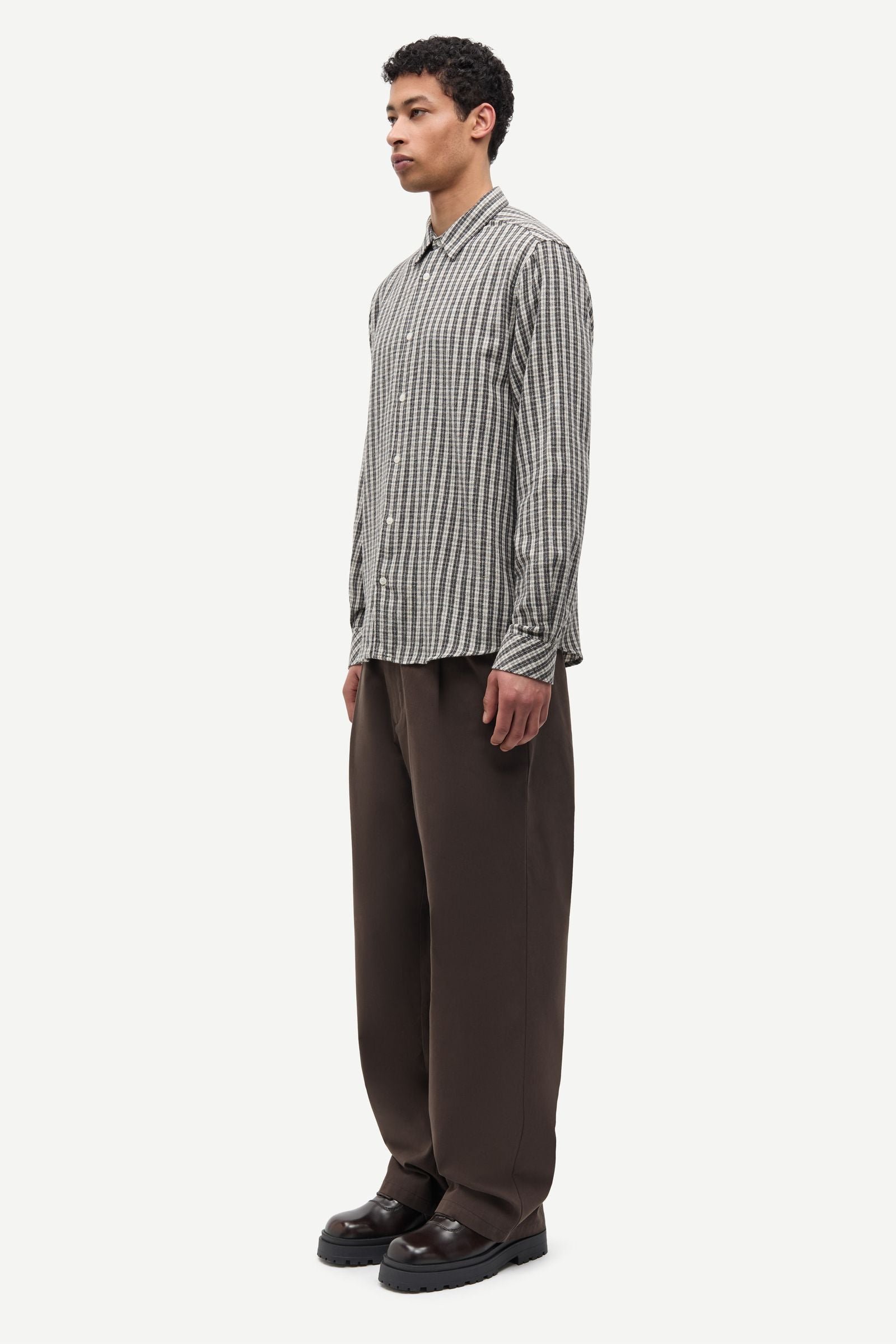Camisa Saryan X 16194 SAMSØE SAMSØE en Brown Ch. · vista 4