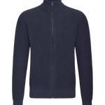 Solid SDVIAN Cardigan Insignia Blue — vista frontal