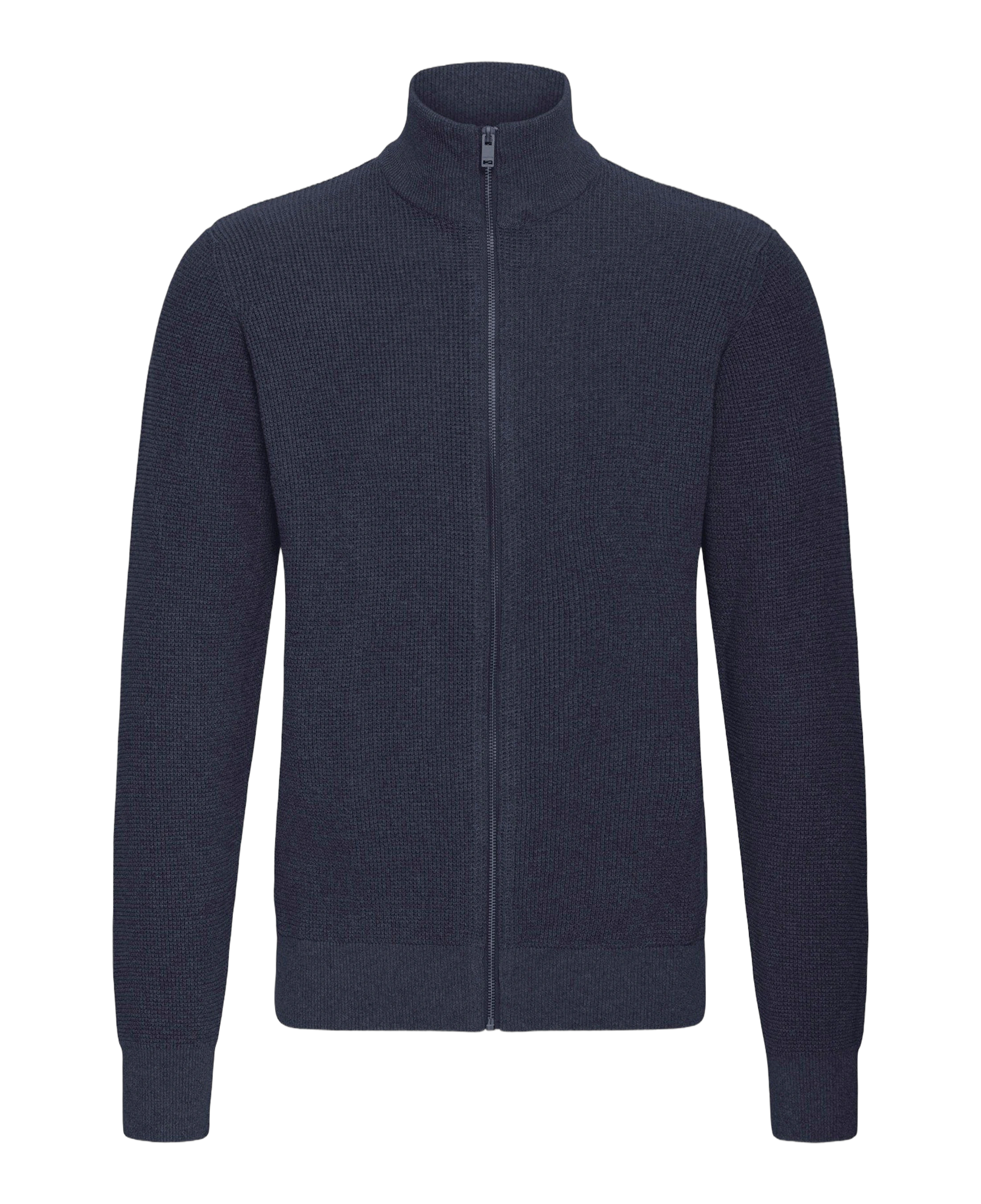Solid SDVIAN Cardigan Insignia Blue — vista frontal