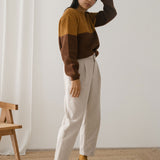 Jersey TWOTHIRDS Teresa Bicolour Terracotta - imagen 4