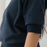 Sudadera TWOTHIRDS Faial Diplomatic Navy Stripes - imagen 5
