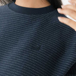 Sudadera TWOTHIRDS Faial Diplomatic Navy Stripes - imagen 6