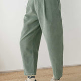 Pantalón TWOTHIRDS Haruku Corduroy Washed Green - imagen 3