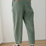 Pantalón TWOTHIRDS Haruku Corduroy Washed Green - imagen 5