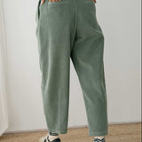 Pantalón TWOTHIRDS Haruku Corduroy Washed Green - imagen 5