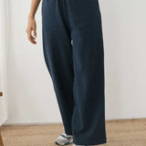 Pantalón TWOTHIRDS Maipo Diplomatic Navy Stripes - imagen 3