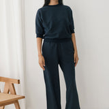 Pantalón TWOTHIRDS Maipo Diplomatic Navy Stripes - imagen 4