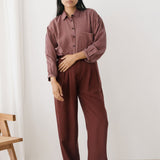 Camisa TWOTHIRDS Recco Wine - imagen 4