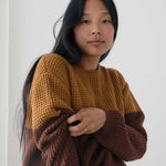 Jersey TWOTHIRDS Teresa Bicolour Terracotta - imagen 3
