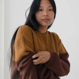 Jersey TWOTHIRDS Teresa Bicolour Terracotta - imagen 3