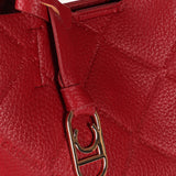 Bolso LOLA CASADEMUNT Shopper Monograma Rombos con Logo Rojo