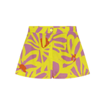 Short Dr Bloom Star Flores Amarillo - ECRU