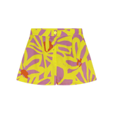Short Dr Bloom Star Flores Amarillo - ECRU