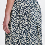 Shorts ICHI Marrakech Aop Total Eclipse Paisley - ECRU