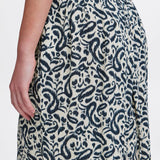 Shorts ICHI Marrakech Aop Total Eclipse Paisley - ECRU