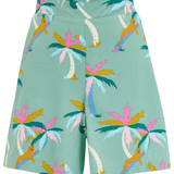 Shorts Sugarhill Enola Green Rainbow Palms - ECRU