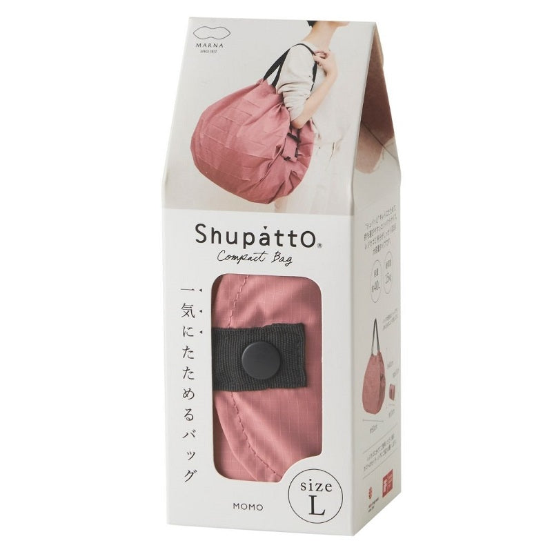 Bolsa SHUPATTO Compact L 40 L Peach (Momo), plegada