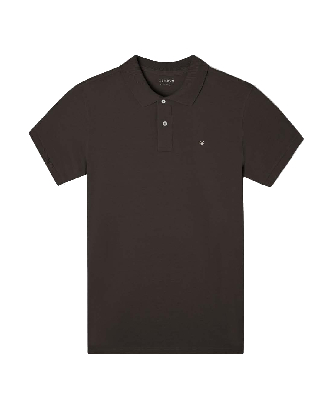 Polo Silbon FW261011009413 marrón - flat frontal
