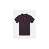 Polo Silbon manga corta burdeos - frontal
