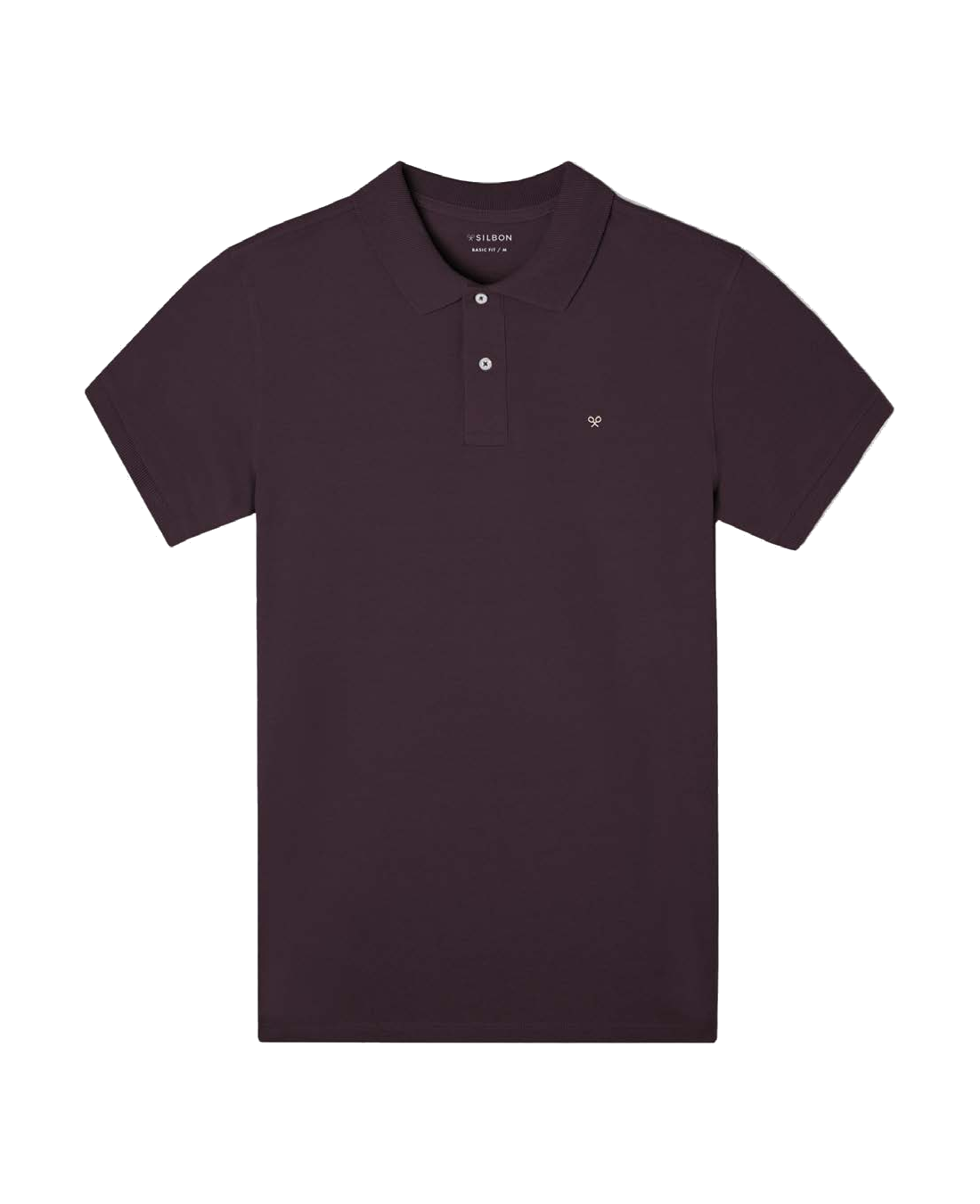 Polo Silbon FW261011017410 burdeos - flat frontal