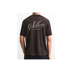 Camiseta Silbon bordado marrón - frontal
