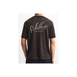 Camiseta Silbon bordado marrón - frontal
