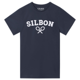 Camiseta SILBON Media Raqueta Azul Marino