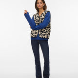 Chaleco Corto VERO MODA Oatmeal BLACK LEO