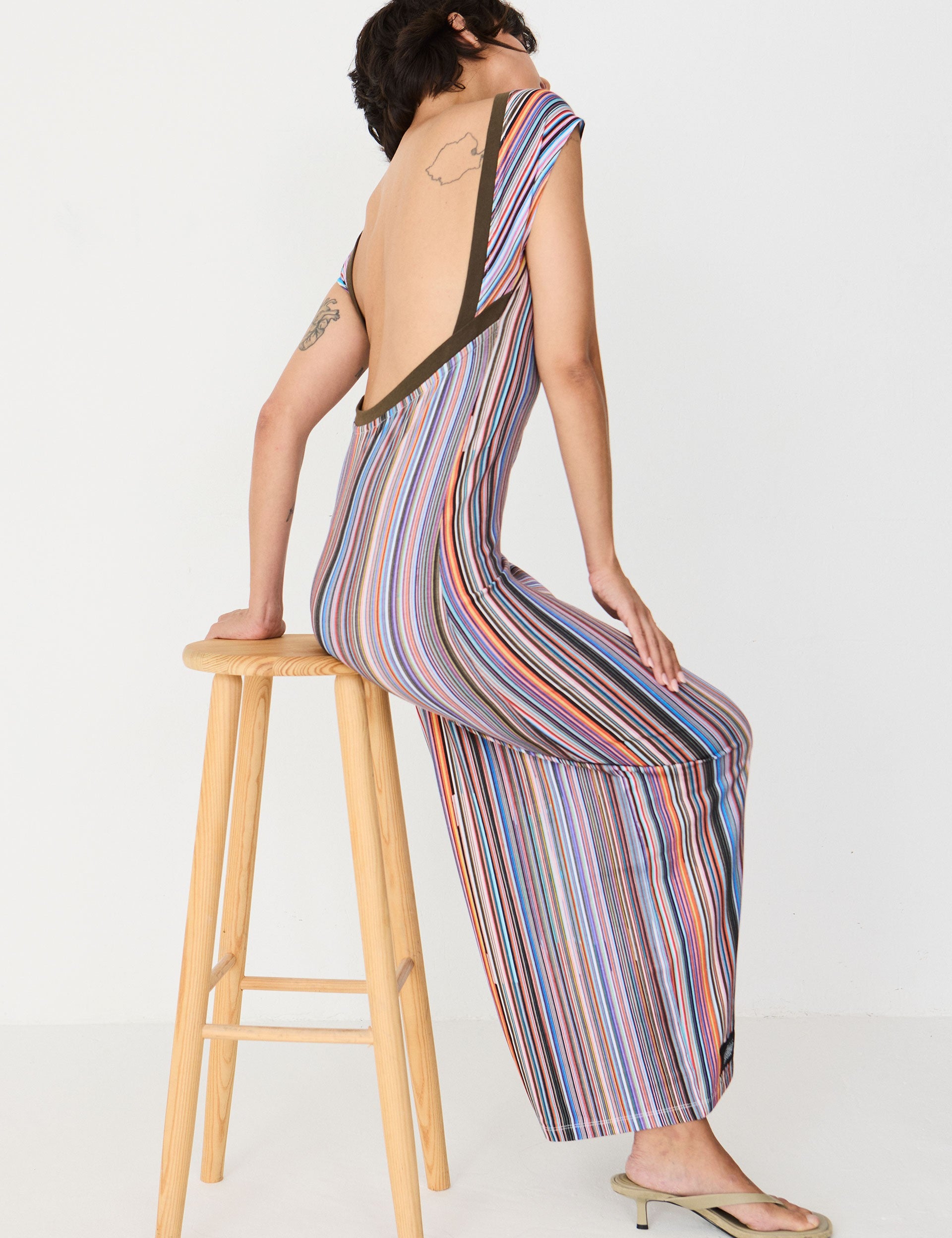 Vestido SKFK Gaia GOTS Grems, foto oficial de modelo 2