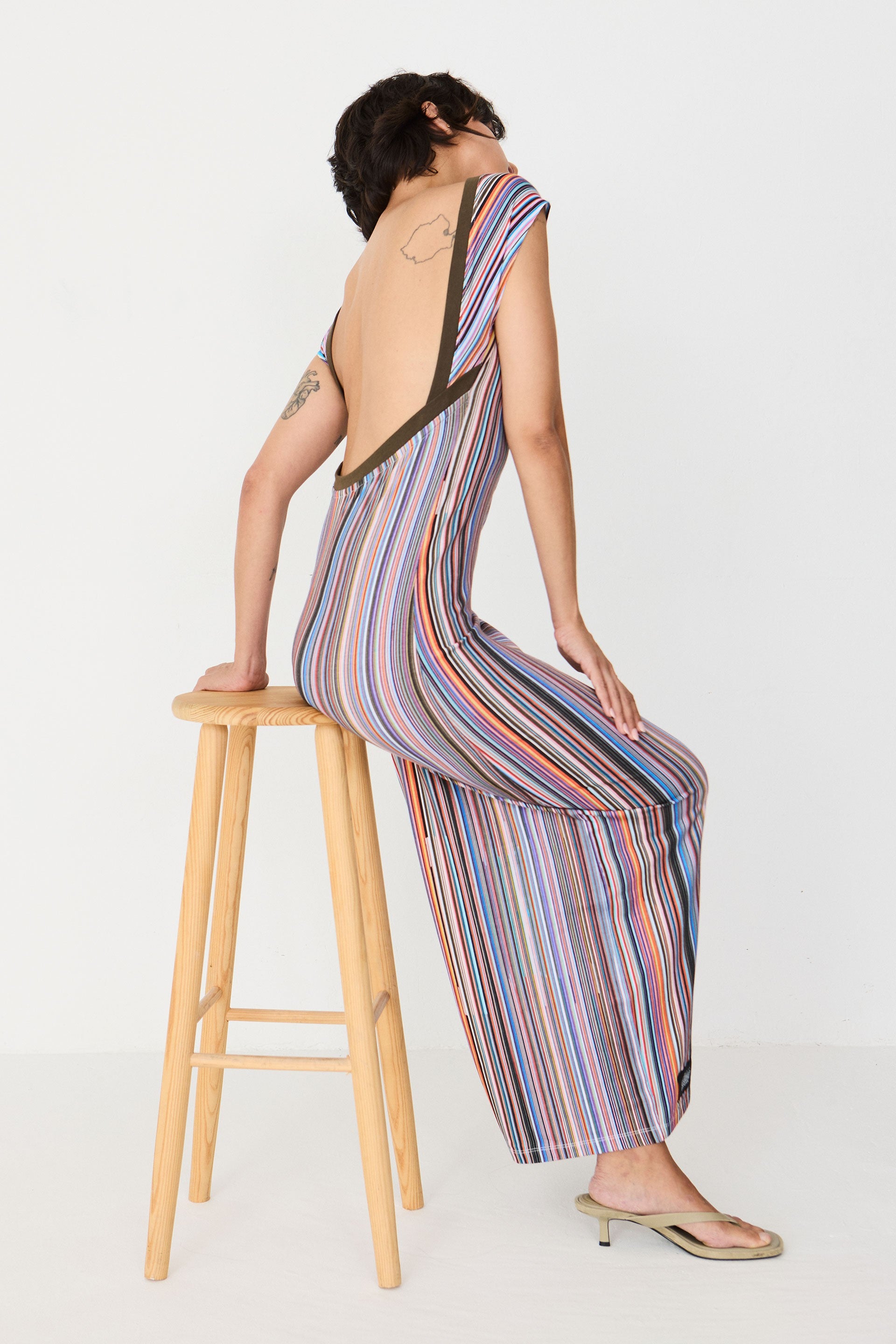 Vestido SKFK Gaia GOTS Grems, foto oficial de modelo 2