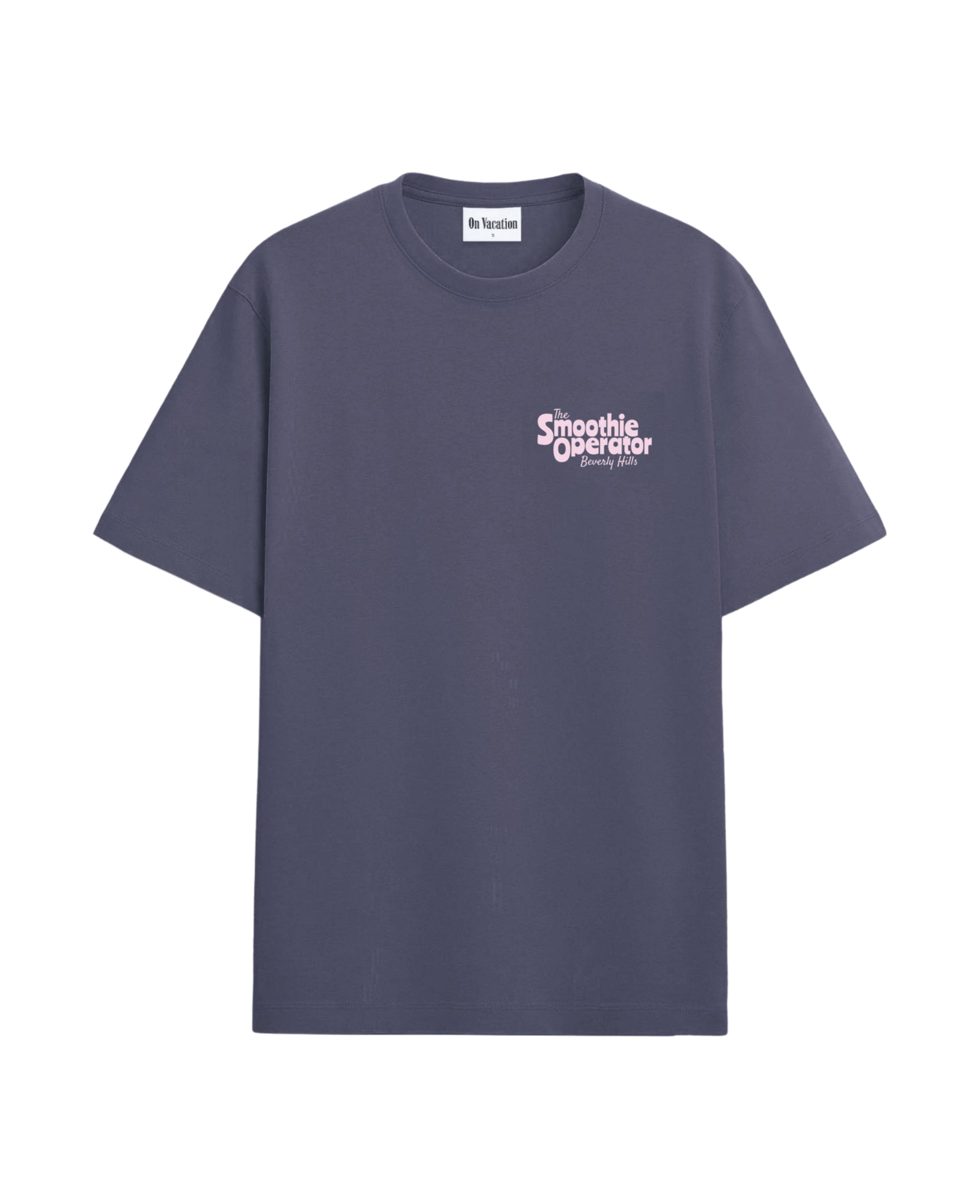 Camiseta ON VACATION Smoothie Operator Washed Purple - ECRU